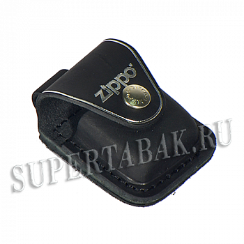 Чехол для зажигалки  Zippo  черный с петлей - LPLBK Чехол для зажигалки  Zippo  черный с петлей - LPLBK
