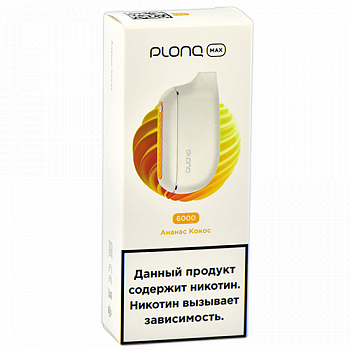 POD-система Plonq Max - Ананас - Кокос (6000 затяжек) - 2% - (1 шт.) POD-система Plonq Max - Ананас - Кокос (6000 затяжек) - 2% - (1 шт.)
