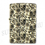 ��������� Zippo 49458 - Skeleton Design - Glow in the Dark Green