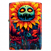 ��������� Zippo 46267 - Spooky Sunflower - 540 Tumbled Brass