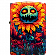 ��������� Zippo 46267 - Spooky Sunflower - 540 Tumbled Brass