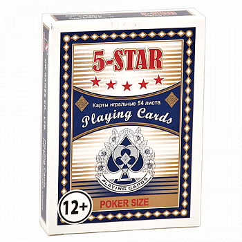    - .3008 - 5-Star poker size Blue 54   