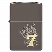 ��������� Zippo 48913 - Lucky 7 - Black Ice