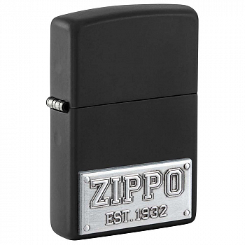 Зажигалка Zippo 48689 - License Plate - Black Matte Зажигалка Zippo 48689 - License Plate - Black Matte