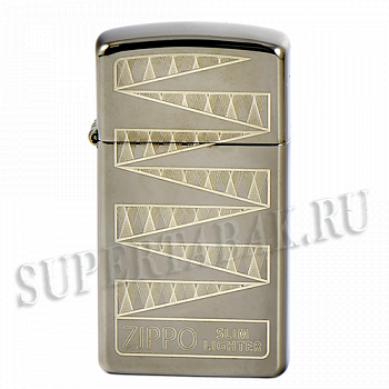 ��������� Zippo 49709 - 65th Anniversary Zippo Slim� Collectible - Black Ice�