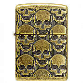 ��������� Zippo 46302 - Armor� - Cackling Cranium - Antique Brass 