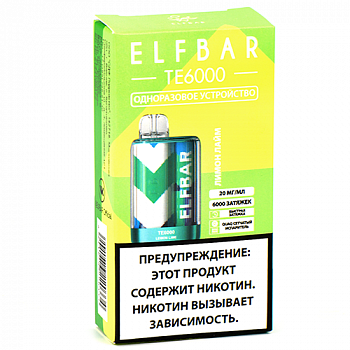 POD ������� Elf Bar - TE 6.000 - ����� - ���� - 2% - (1 ��.)