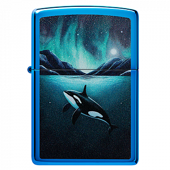 ��������� Zippo 48984 - Whale - High Polish Blue 
