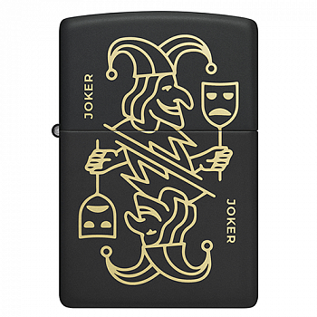 ��������� Zippo 46290 - Masked Joker - Black Matte