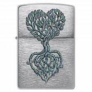 ��������� Zippo 46232 - Rooted in Love - Brushed Chrome