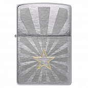  Zippo 48657 - Star Design - Brushed Chrome