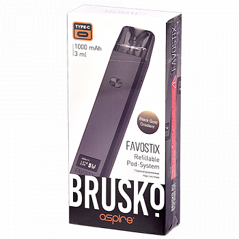 ������������ POD-������� Brusko FAVOSTIX - Black - Gold Gradient