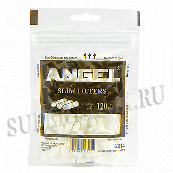 Фильтры для самокруток 6мм Angel Slim (120 шт) Фильтры для самокруток 6мм Angel Slim (120 шт)