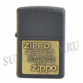 ��������� Zippo 362 Black Crackle� - W/Brs Emblem ZippoZippoZippo