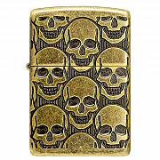 ��������� Zippo 46302 - Armor� - Cackling Cranium - Antique Brass 