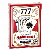 ��������� ����� ������� - ���.777 - 5-Star poker size Red 54 ����� � ����������