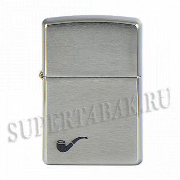 ��������� Zippo 200 PL BR Fin Pipe  (���������) - Brushed Chrome