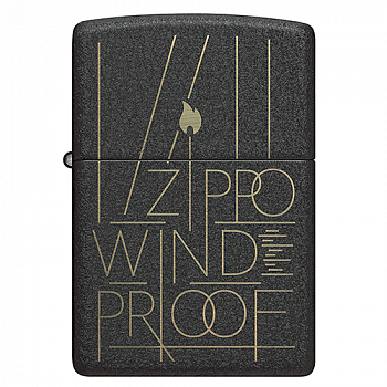 ��������� Zippo 46172 - Line Art - Black Crackle�