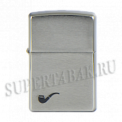  Zippo 200 PL BR Fin Pipe  () - Brushed Chrome