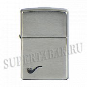  Zippo 200 PL BR Fin Pipe  () - Brushed Chrome