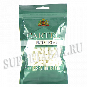 Фильтры для самокруток 7 мм Cartel Regular Long (100 шт) - (зеленые) Фильтры для самокруток 7 мм Cartel Regular Long (100 шт) - (зеленые)