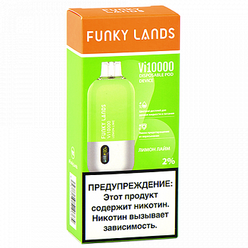 POD-������� Funky Lands by Elf Bar - Vi 10.000 ������� - ����� - ���� - 2% (1 ��.)