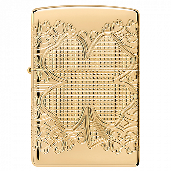 ��������� Zippo 46301 - Armor� - Lucky Clover - High Polish Gold Plate
