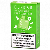 ������� �������� Elf Bar Lowit  - ���� (2.500 �������) - (1 ��.)