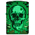 ��������� Zippo 48640 - Skull Design - Glow in the Dark Green