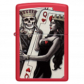 ��������� Zippo 48624 - Skull King Queen Beauty