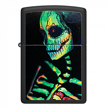 ��������� Zippo 48761 - Skeleton Design - Black Light