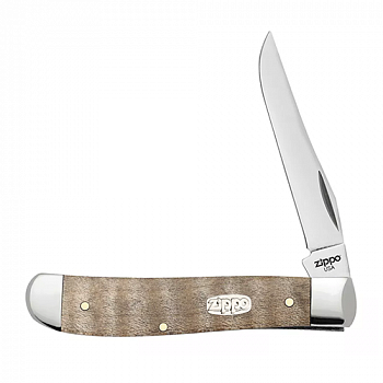 ��� ���������� Zippo - Natural Curly Maple Wood Mini Trapper (50606)