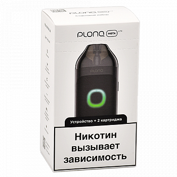 Многоразовая POD-система Plonq Meta Lite Black (+2 картриджа) Многоразовая POD-система Plonq Meta Lite Black (+2 картриджа)