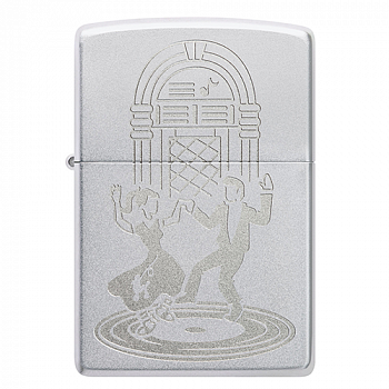 ��������� Zippo 48728 - Vintage Dance - Satin Chrome�