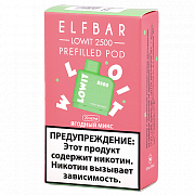 ������� �������� Elf Bar Lowit  - ������� ���� (2.500 �������) - (1 ��.)
