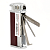   Vertigo Pipe - Puffer - Brown & Chrome