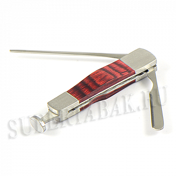 Набор для трубки - 32080 (хром/дерево) Набор для трубки - 32080 (хром/дерево)