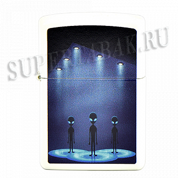 ��������� Zippo 49487 - Aliens - Glow In The Dark Green